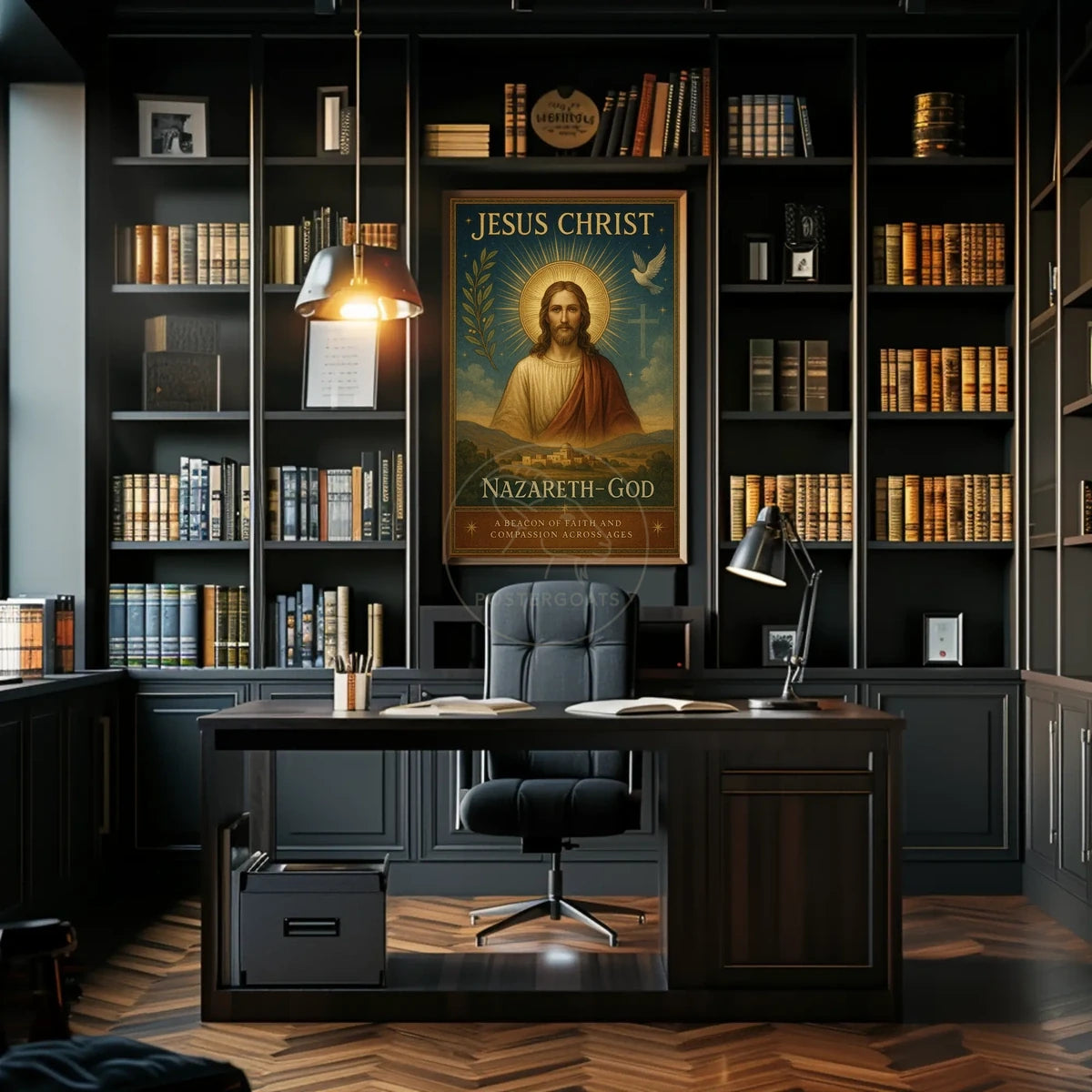 Jesus Christ Faith-Inspired Art: Motivational or Quote Poster