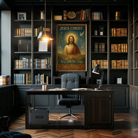 Jesus Christ Faith-Inspired Art: Motivational or Quote Poster