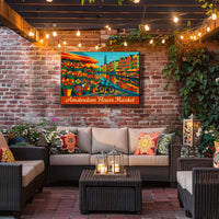 Amsterdam Flower Market Impressionism Wanderlust Poster