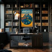 The Vibrant Pulse of Minneapolis Poster PosterGoat