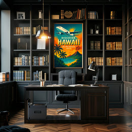Discover Hawaii Travel Poster Adventure Awaits PosterGoat