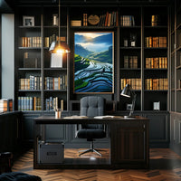 Serene Terraced Landscapes Poster