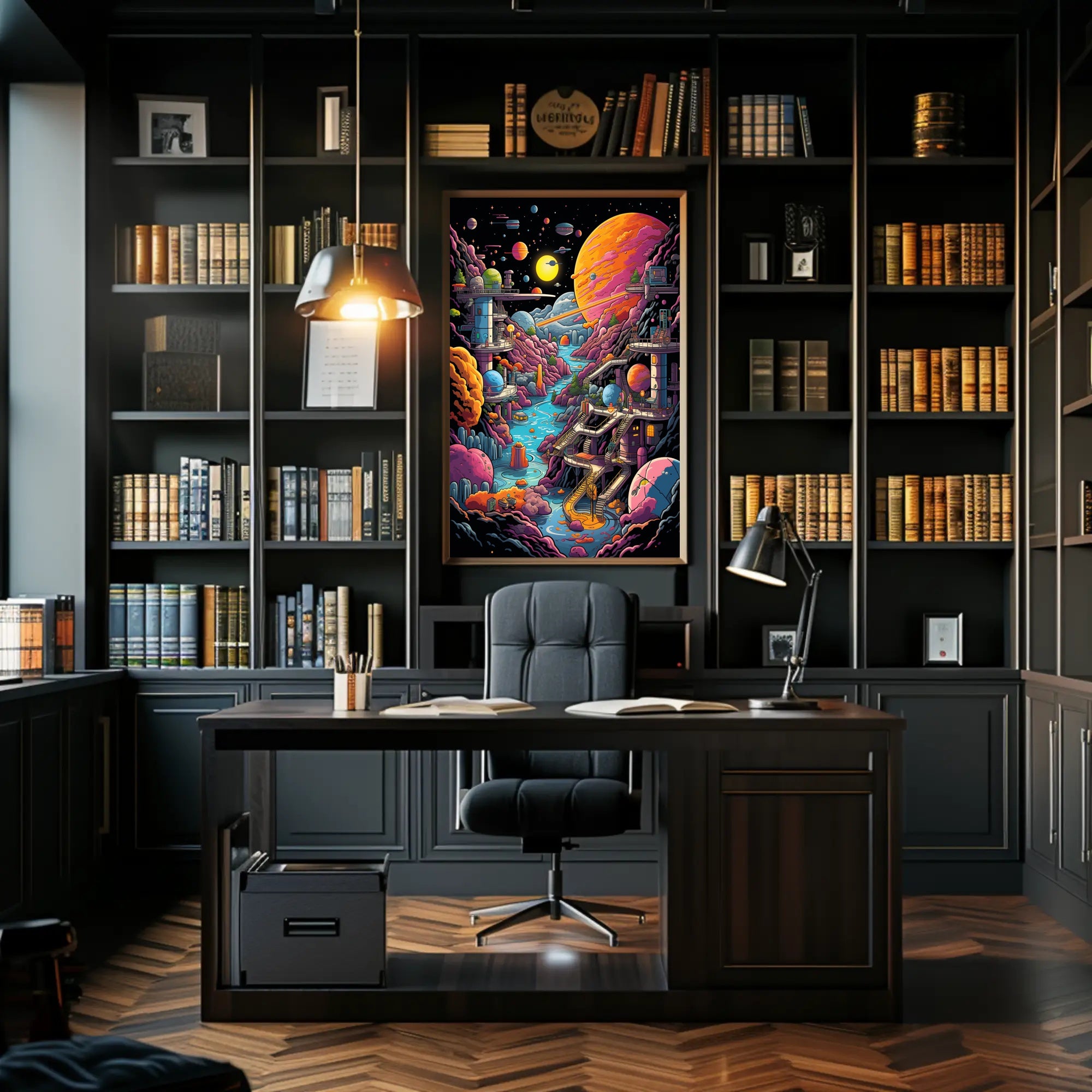 Cosmic Landscape Adventure Poster PosterGoat