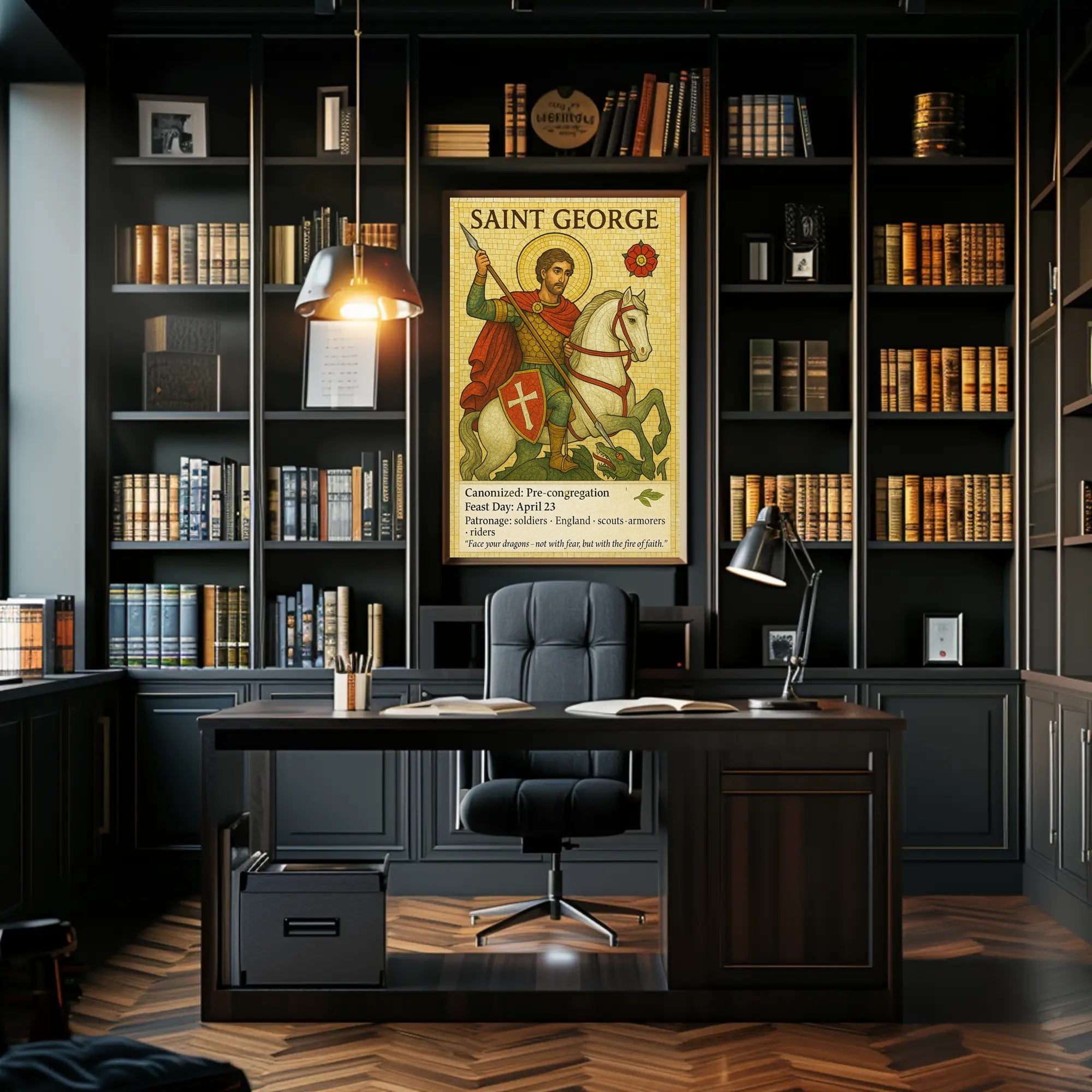 Saint George - Patron of Soldiers Poster PosterGoat
