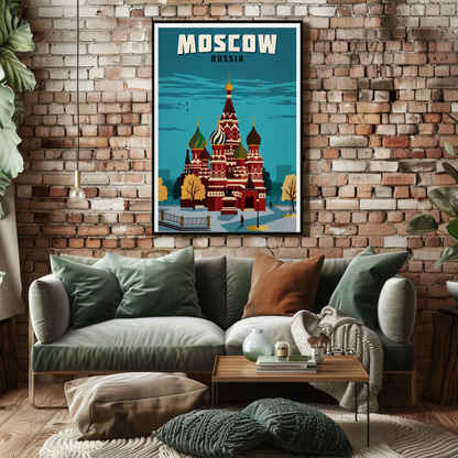 Moscow Travel Poster