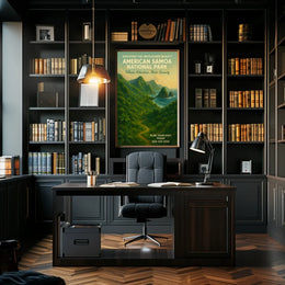 Adventure Meets Serenity Travel Destination Poster