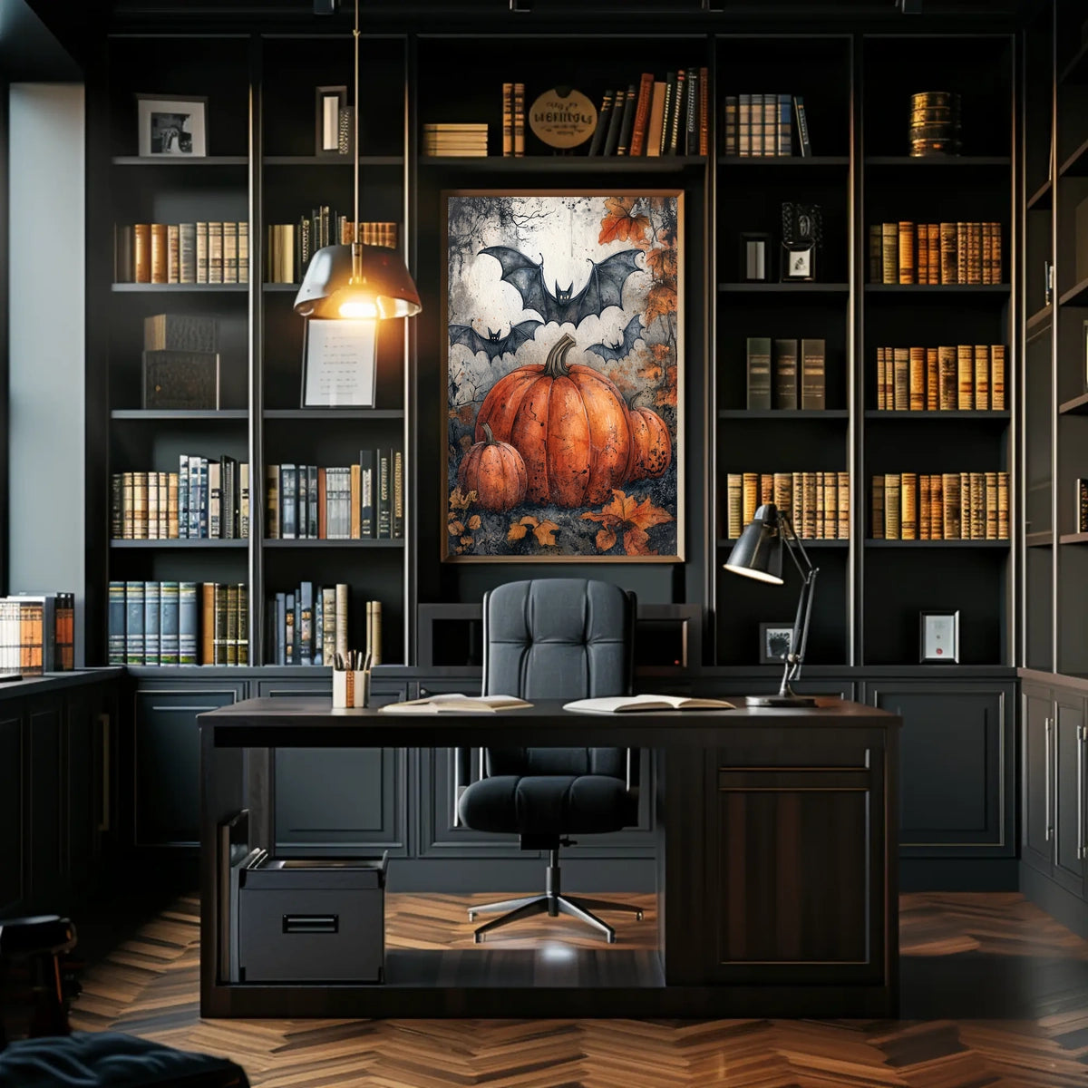 Halloween Whimsy Art Print - Abstract, Artistic Poster