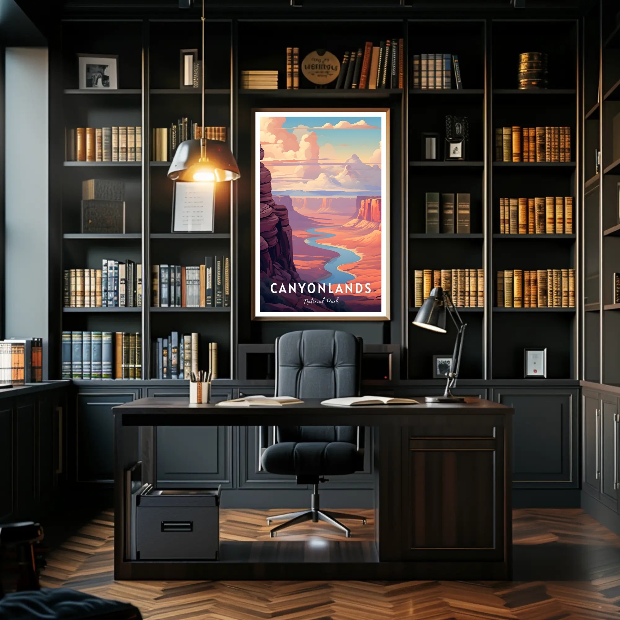 Canyonlands Scenic Vintage Travel Poster Print