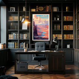 Canyonlands Scenic Vintage Travel Poster Print