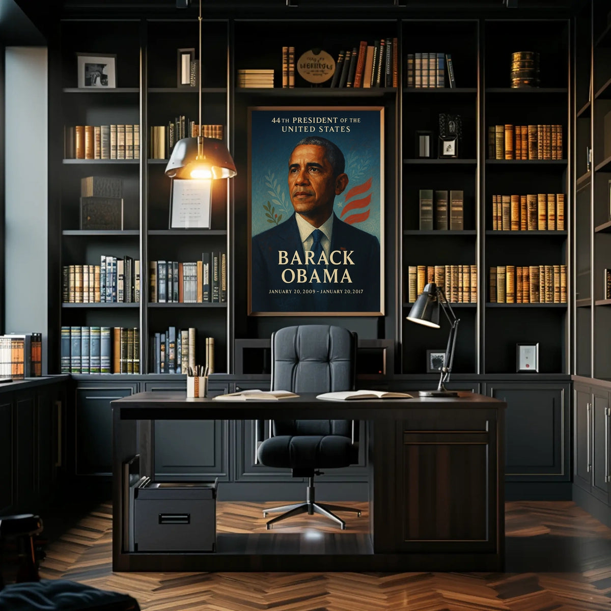 Barack Obama Classic Portrait Historical or Presidential Poster