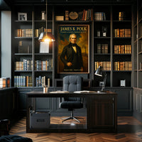 James K. Polk Patriotic Historical Poster