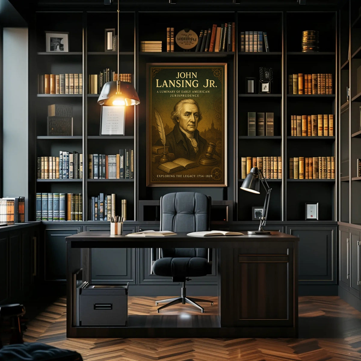 John Lansing Jr. A Luminary of Early American Jurisprudence Poster