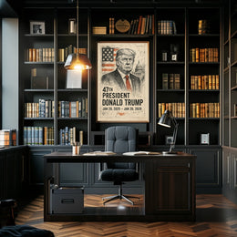 Donald Trump 47th President Poster