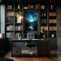 Aurora Borealis Nightscape Masterpiece Artistic Poster