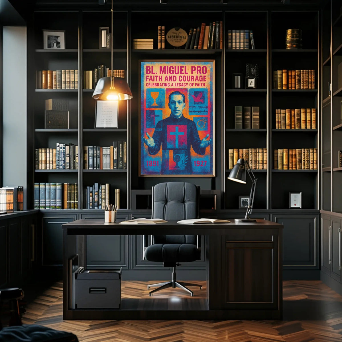 Bl. Miguel Pro Faith And Courage Poster