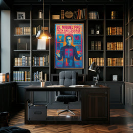 Bl. Miguel Pro Faith And Courage Poster