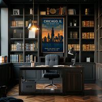 Chicago The Windy City Poster PosterGoat
