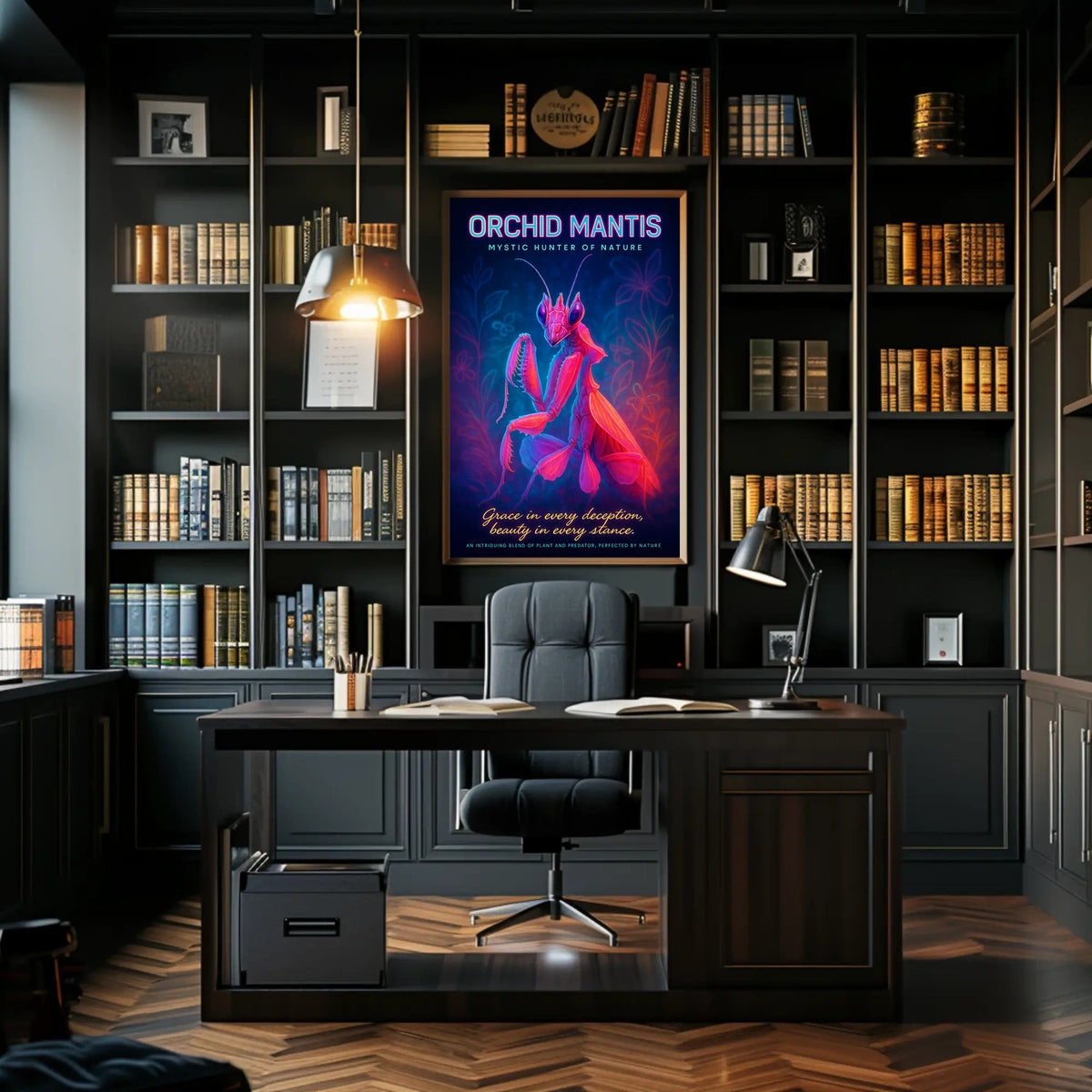Orchid Mantis Mystic Hunter of Nature Poster