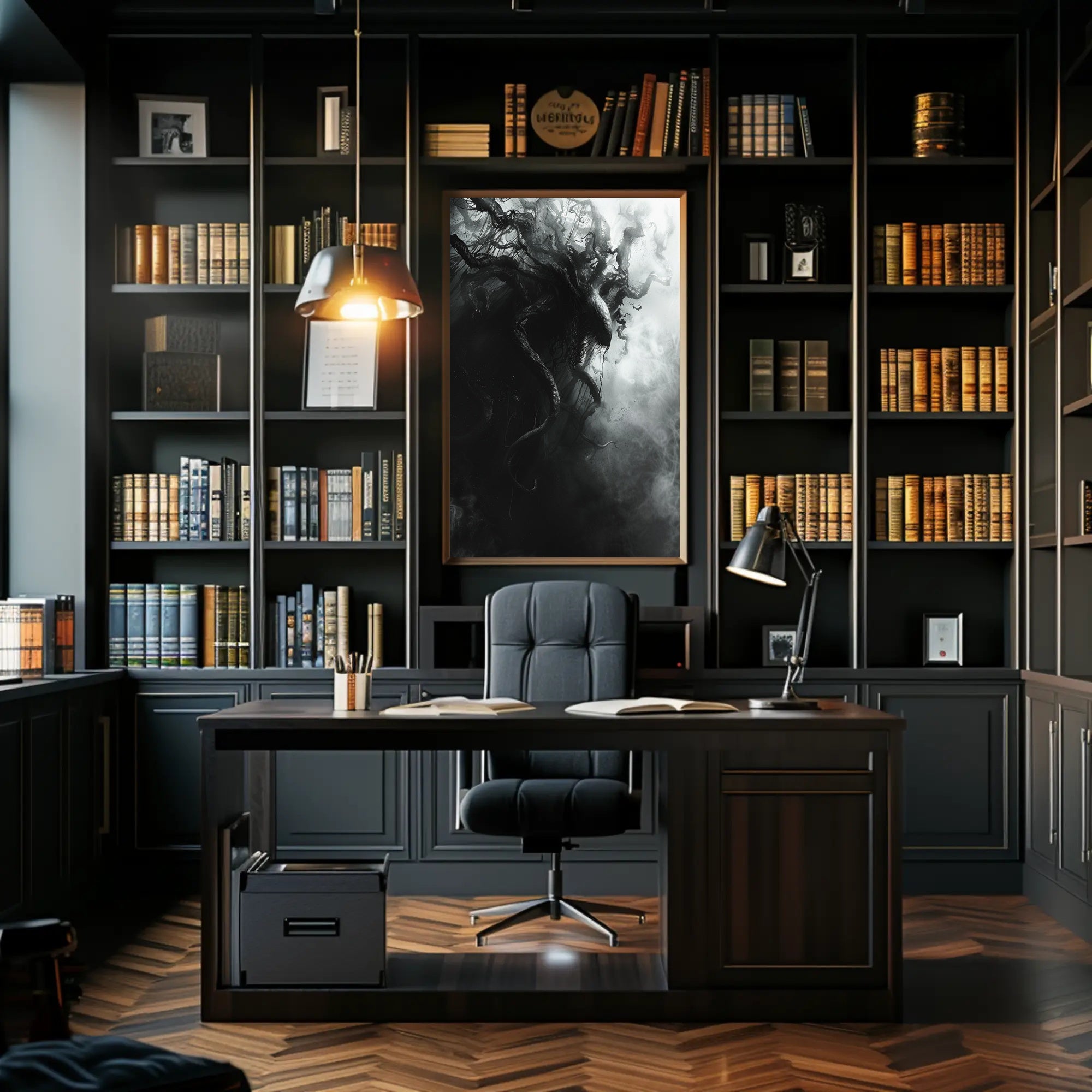 Dark Surreal Tentacle Entity Horror Art Poster PosterGoat