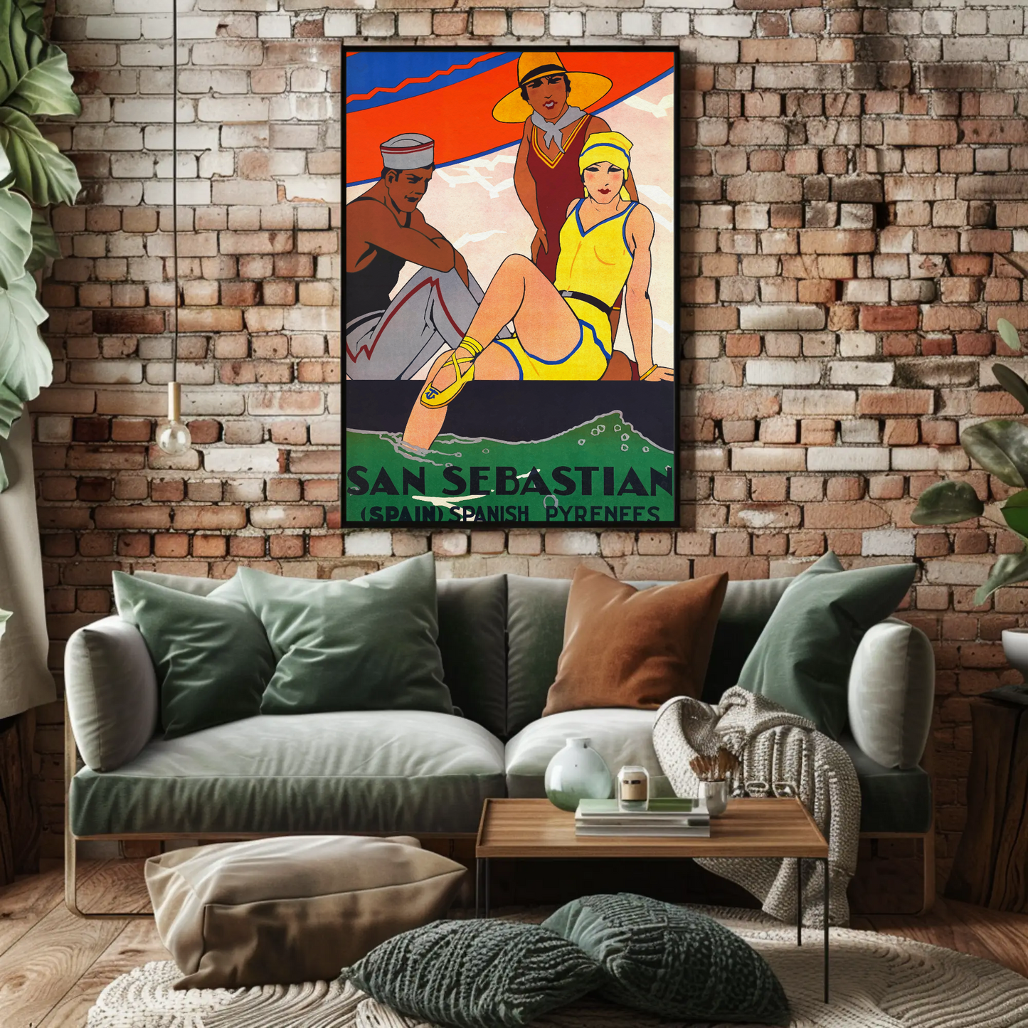San Sebastian Spain Travel Poster