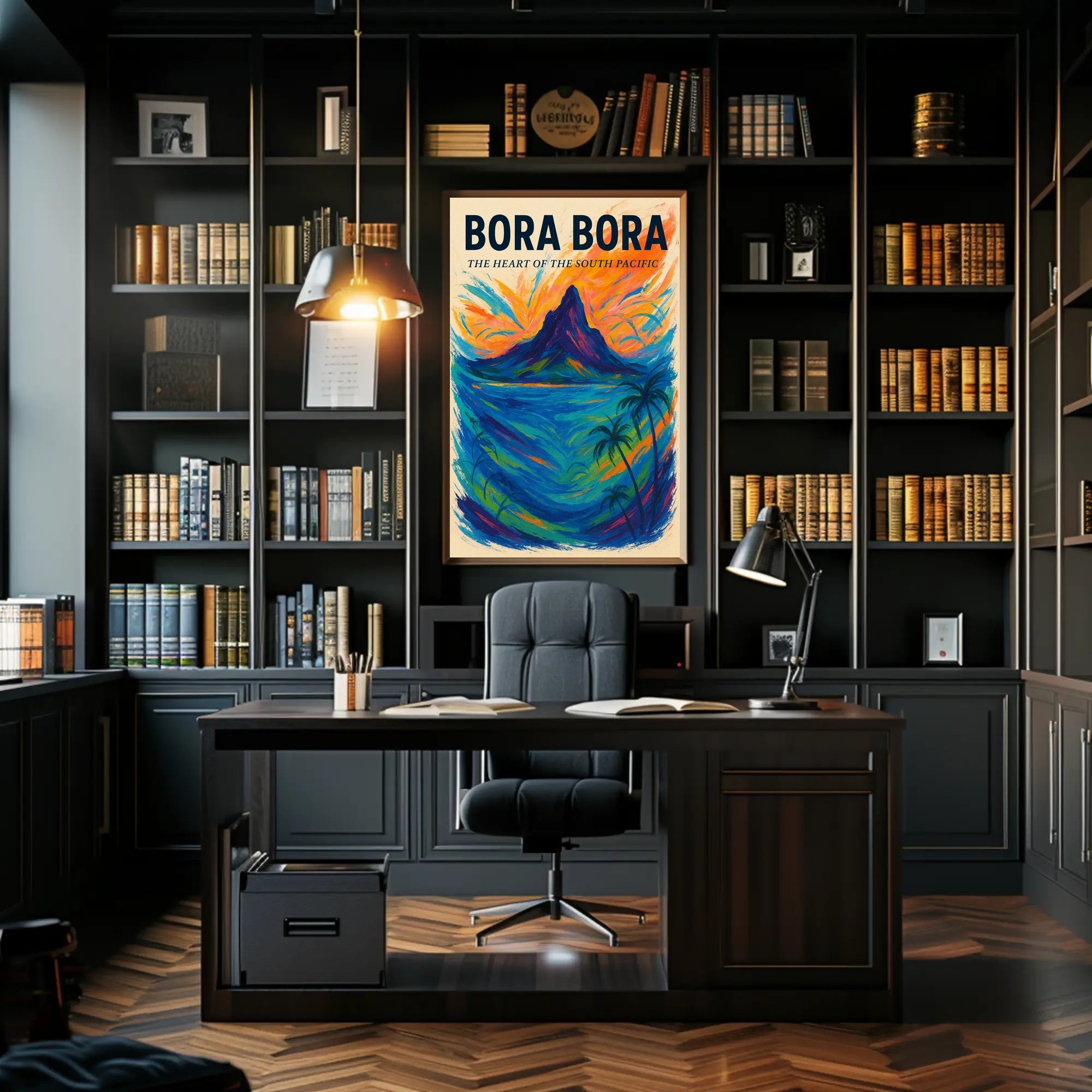 Bora Bora: Heart of the South Pacific Travel Poster PosterGoat