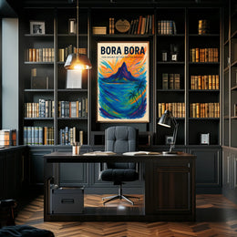 Bora Bora: Heart of the South Pacific Travel Poster PosterGoat