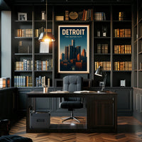 Detroit The Motor City Poster