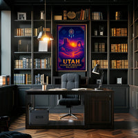 Utah Landscapes Illustrated National Park Poster