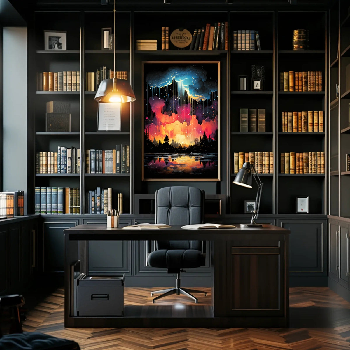 Colorful Surreal Forest Landscape Artistic Artistic Poster