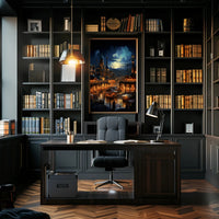 Enchanted Bazaar At Dusk Poster