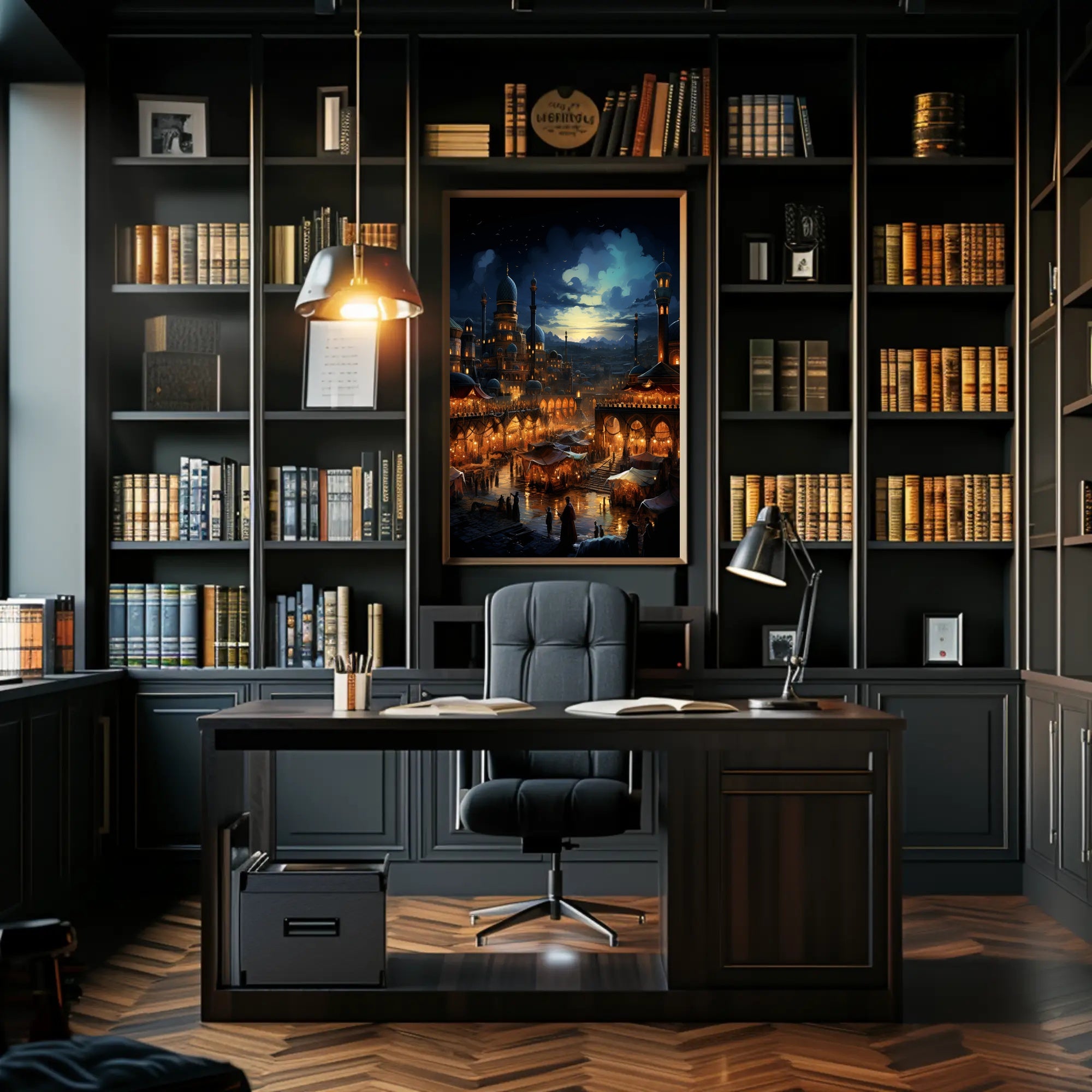 Enchanted Bazaar At Dusk Poster