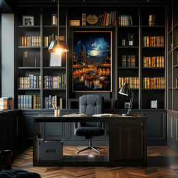 Enchanted Bazaar At Dusk Poster