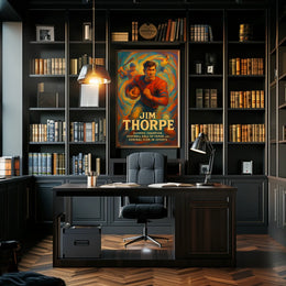 Honoring a Sports Icon Jim Thorpe Poster