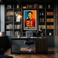 Jim Thorpe Legendary Athlete Poster