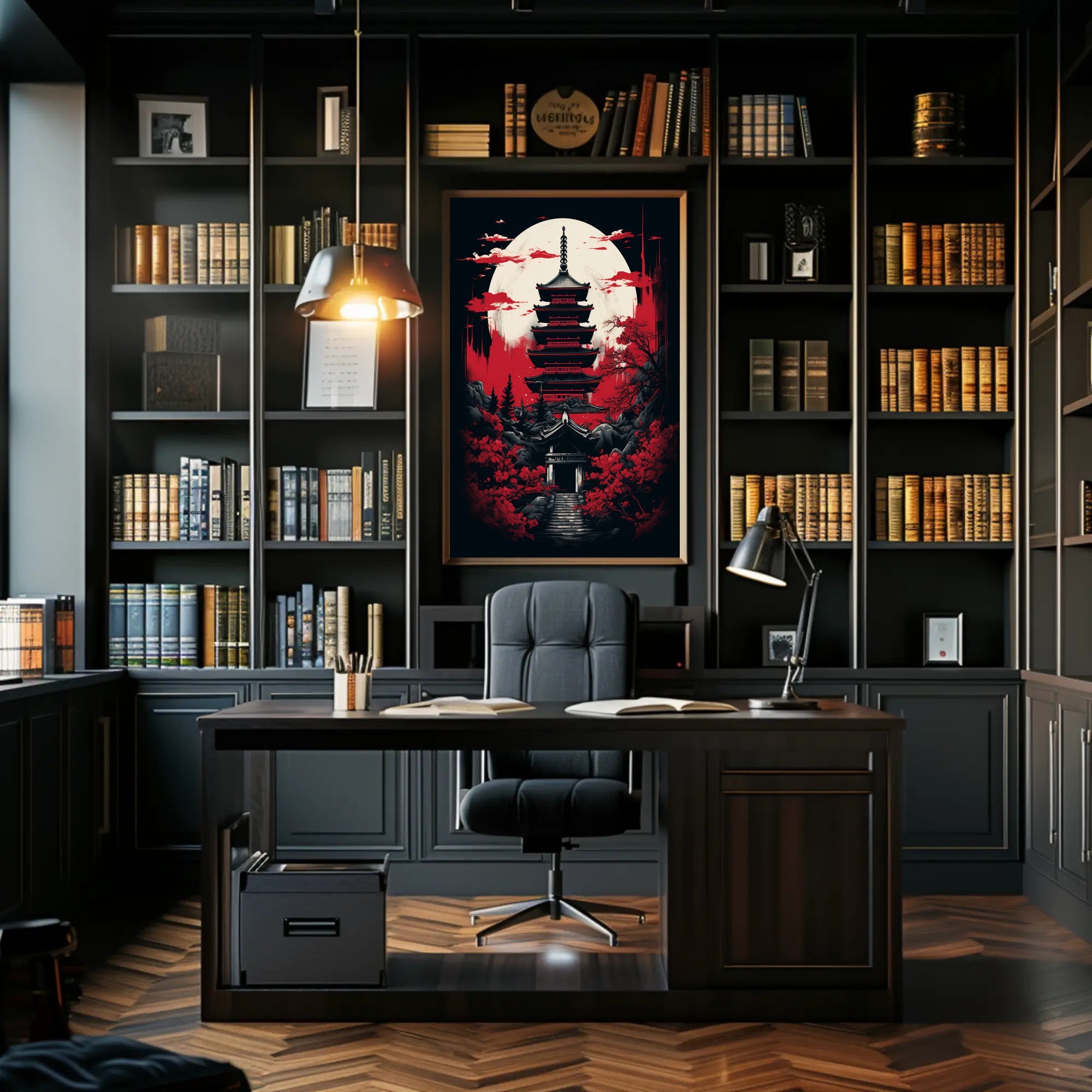 Moonlit Pagoda Poster