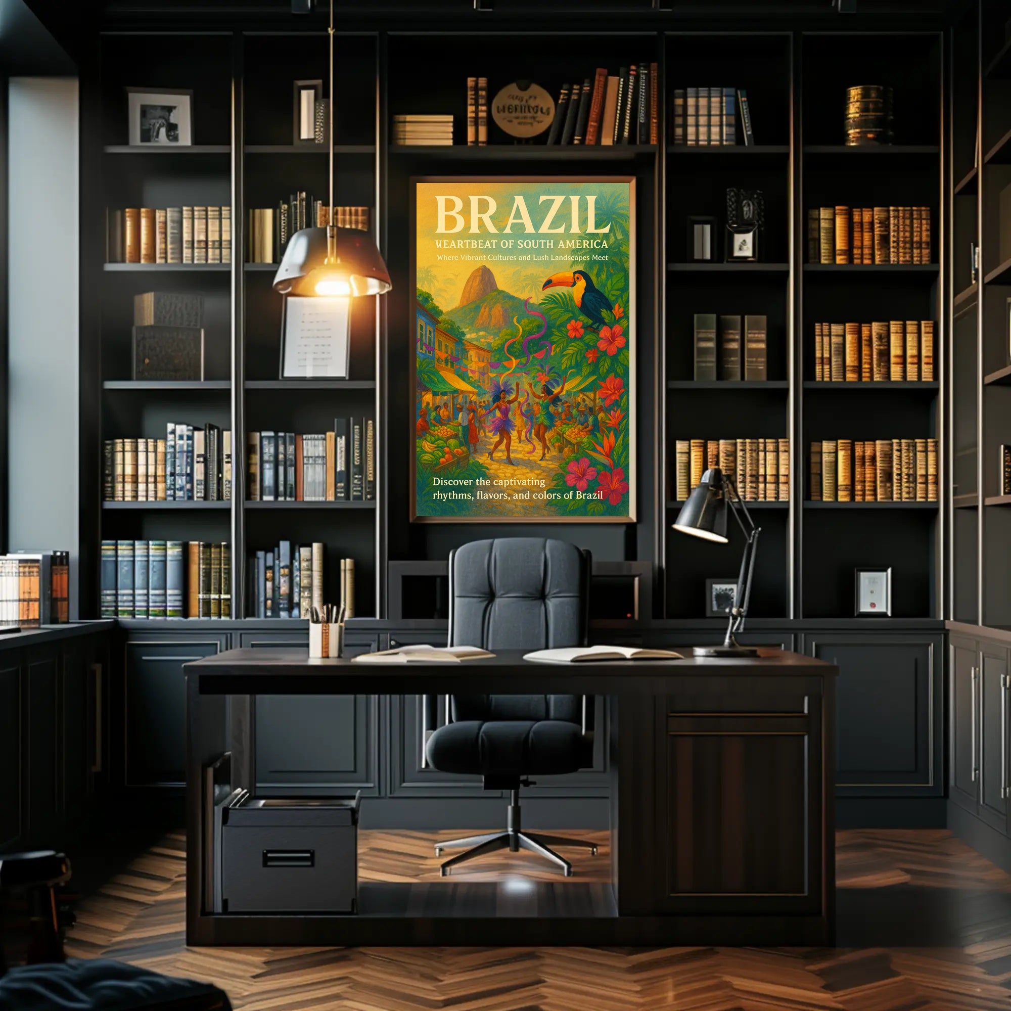 Brazil Heartbeat of South America Poster Art Print PosterGoat