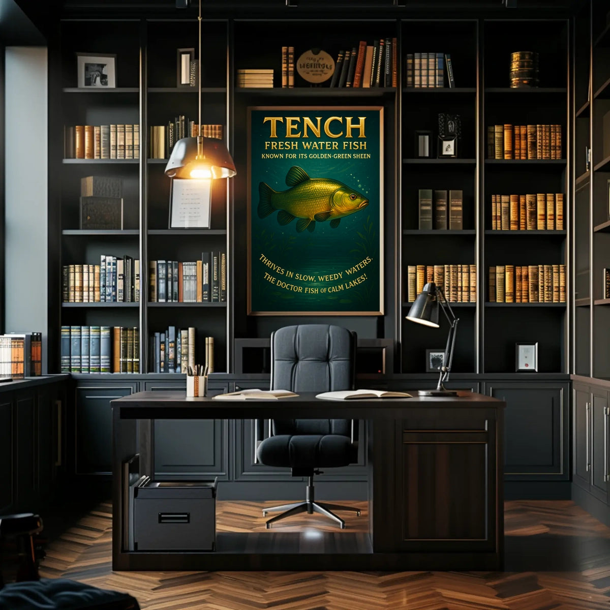 Tench The Golden-Green Freshwater Fish Poster