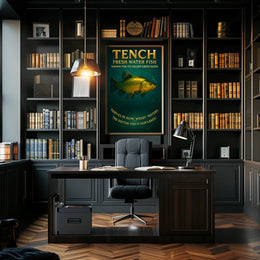 Tench The Golden-Green Freshwater Fish Poster