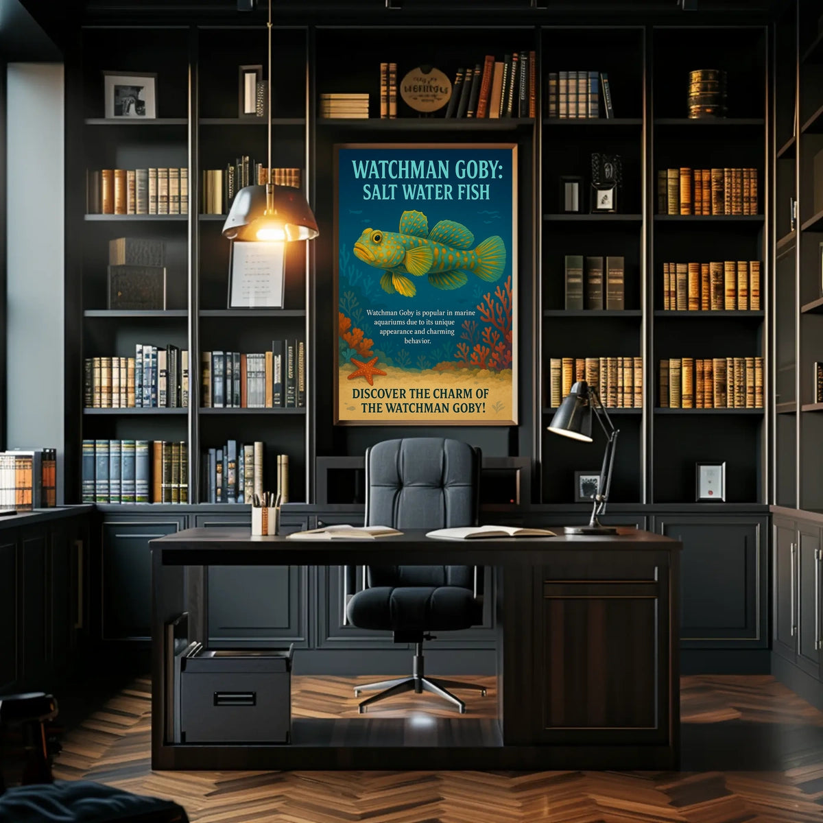 Watchman Goby Salt Water Fish Poster
