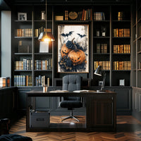 Halloween Gothic Jack-O'-Lanterns Artistic Poster