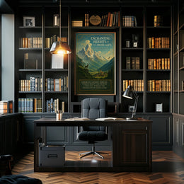 Enchanting Heights Of The Swiss Alps Poster