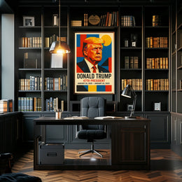 Trump Visionary Leader Pop Art Patriotic Poster