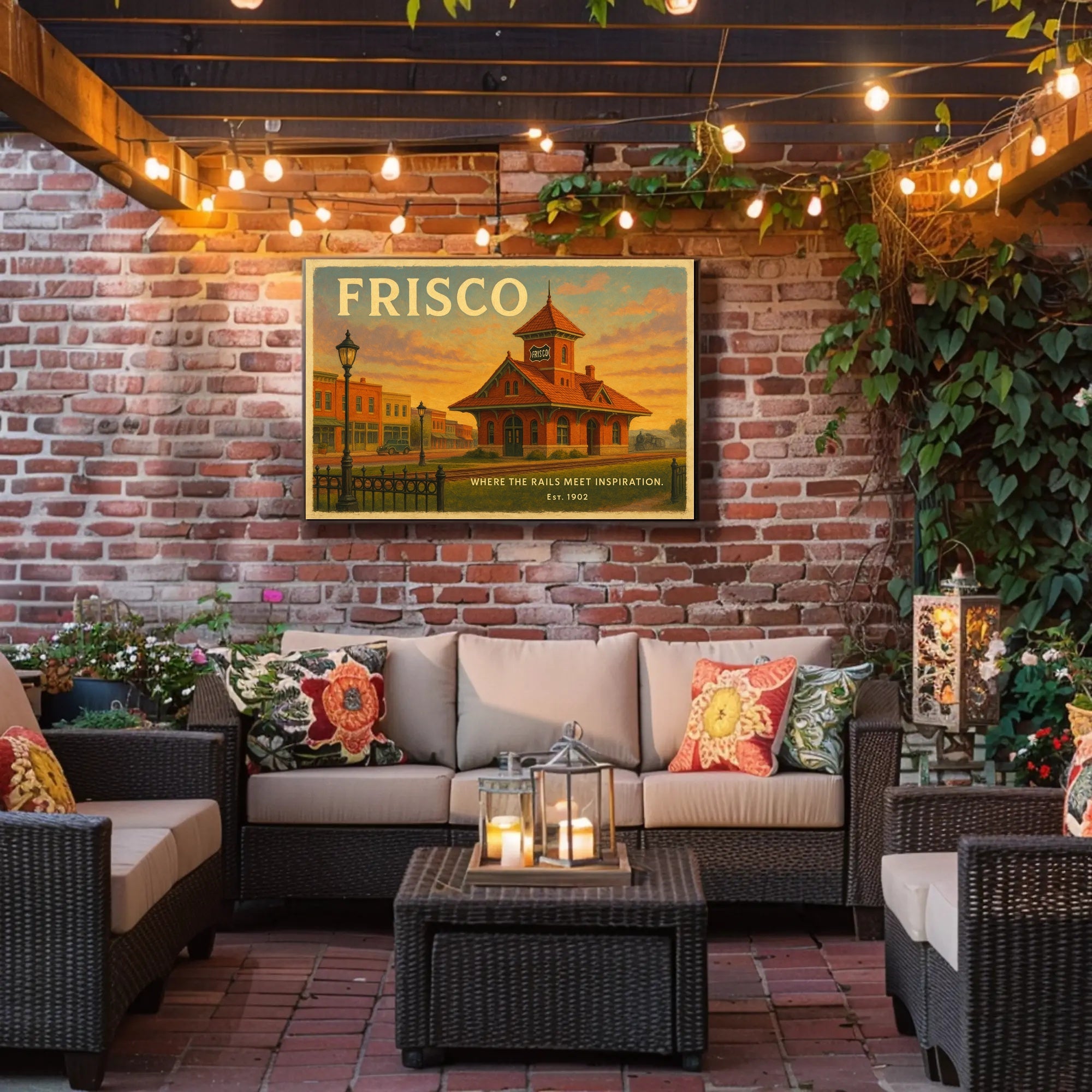 Frisco Railway Station Travel Poster Print