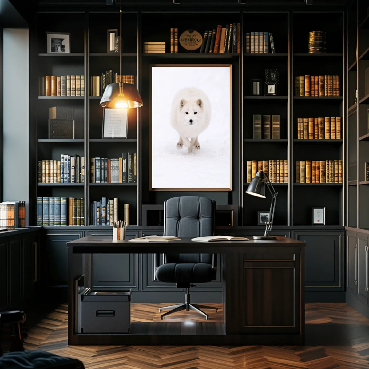 Arctic Fox In Motion Poster