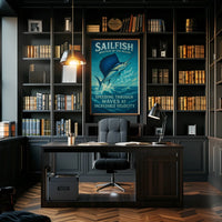 Sailfish Adventure Masterpiece: Oceanic Animal Poster
