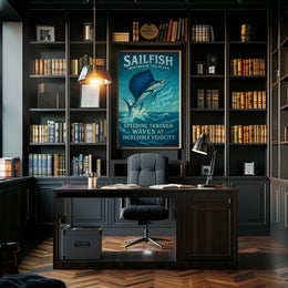 Sailfish Adventure Masterpiece: Oceanic Animal Poster