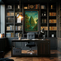Hanging Gardens of Babylon Romantic Cultural or Heritage Poster