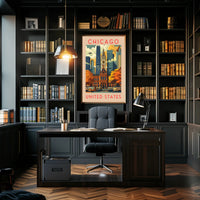 Chicago Cityscape Poster