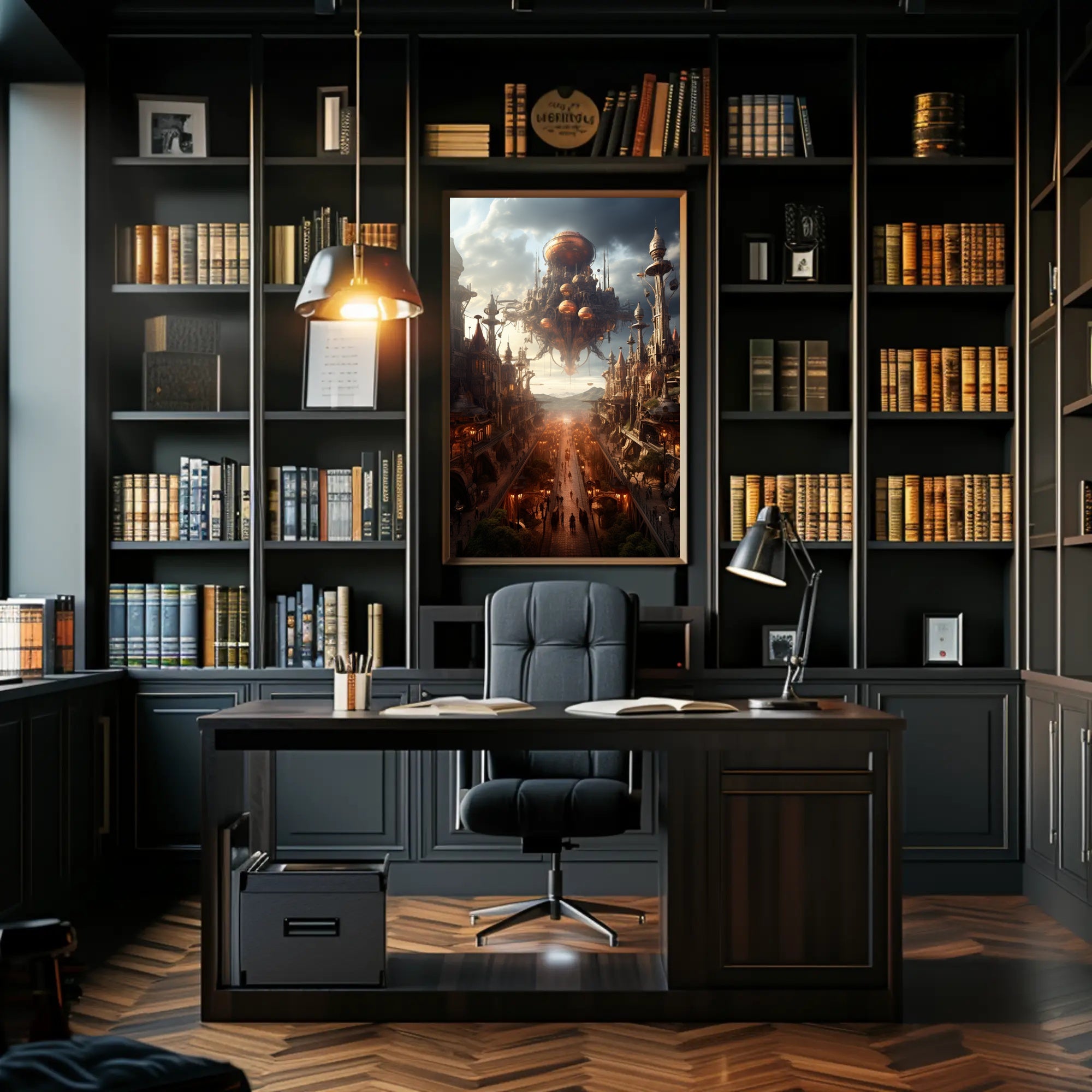 The Floating Cityscape Poster
