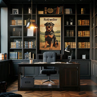 Rottweiler Portrait Poster